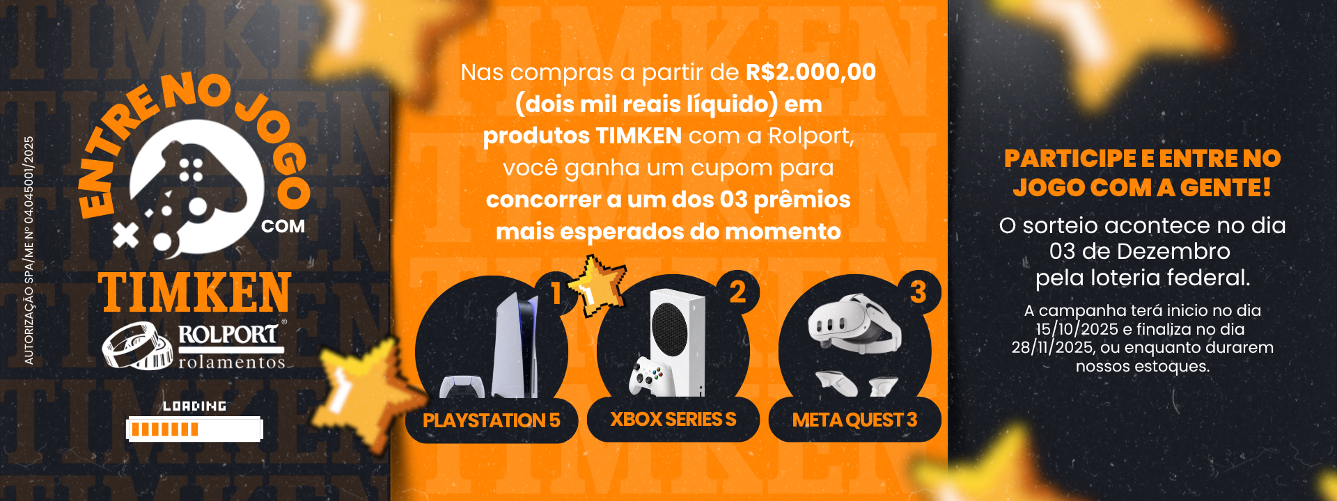 Entre no jogo com TIMKEN & ROLPORT