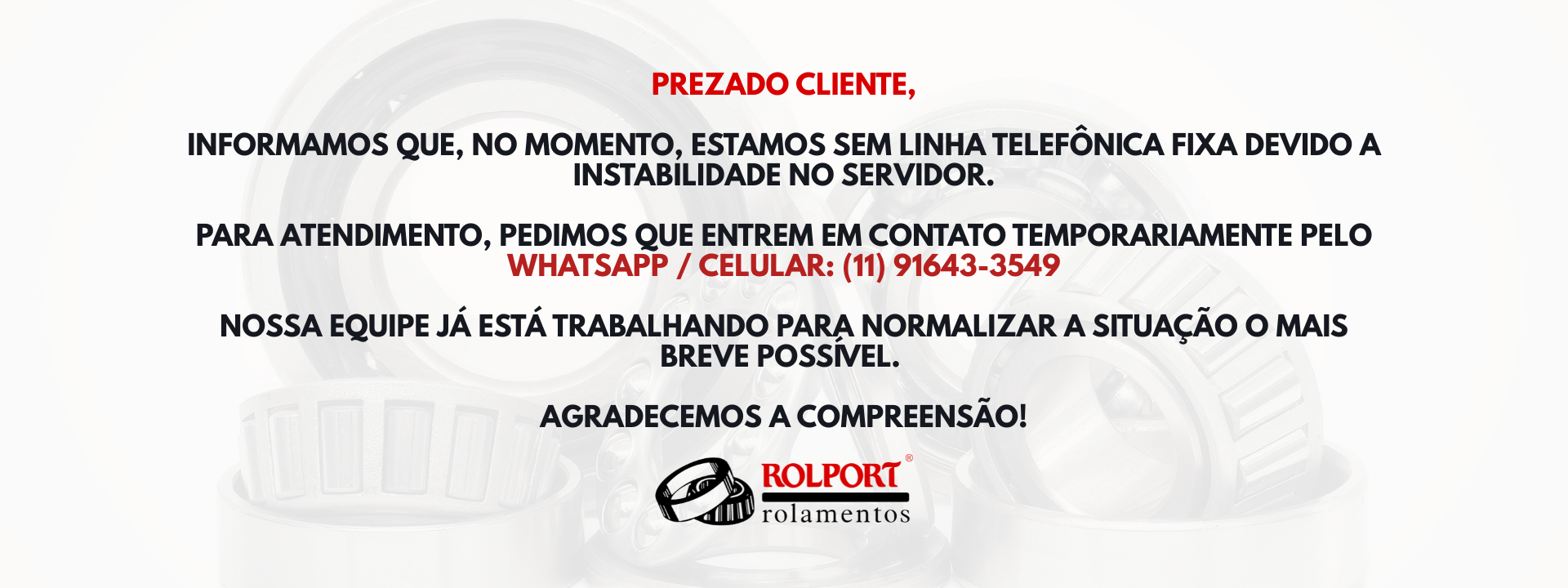 Temporariamente sem telefone.